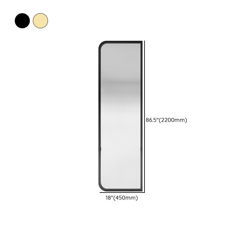 Black and Gold Fixed Glass Panel Framed Single Fixed Bath Fixed Panel Clearhalo 'Bathroom Remodel & Bathroom Fixtures' 'Home Improvement' 'home_improvement' 'home_improvement_shower_tub_doors' 'Shower and Tub Doors' 'shower_tub_doors' 'Showers & Bathtubs' 1200x1200_2a8d6d10-3739-4ced-befd-3c454a5bd9bc