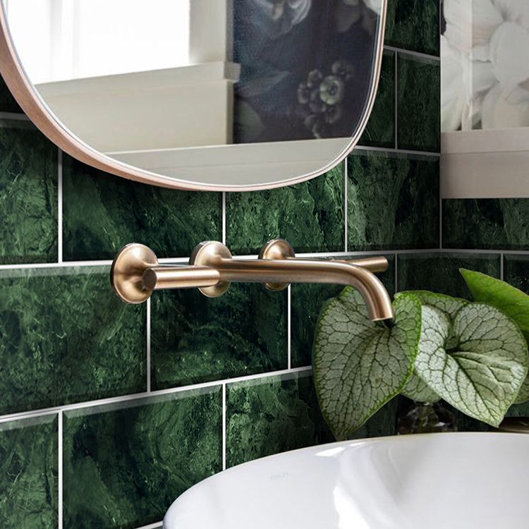 Mosaic Tile Peel and Stick Tile Pvc Backsplash Peel and Stick Wall Tile in Green Clearhalo 'Flooring 'Home Improvement' 'home_improvement' 'home_improvement_peel_stick_blacksplash' 'Peel & Stick Backsplash Tile' 'peel_stick_blacksplash' 'Walls & Ceilings' Walls and Ceiling' 1200x1200_2abce341-e6b6-4354-b698-52a0bf81f2cd