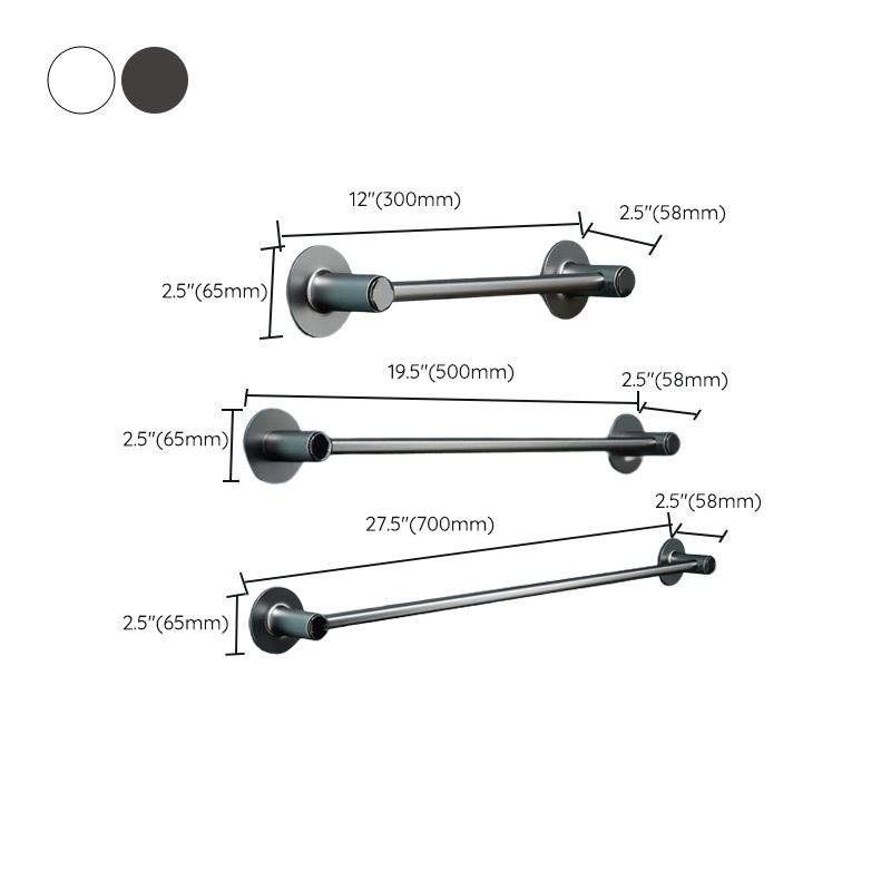 2-Piece Modern Bathroom Accessory Set Metal Slipper Rack/Towel Bar Clearhalo 'Bathroom Hardware Sets' 'Bathroom Hardware' 'Bathroom Remodel & Bathroom Fixtures' 'bathroom_hardware_sets' 'Home Improvement' 'home_improvement' 'home_improvement_bathroom_hardware_sets' 1200x1200_2abe0681-5e5f-4be7-ac62-a98d0ec5abb2