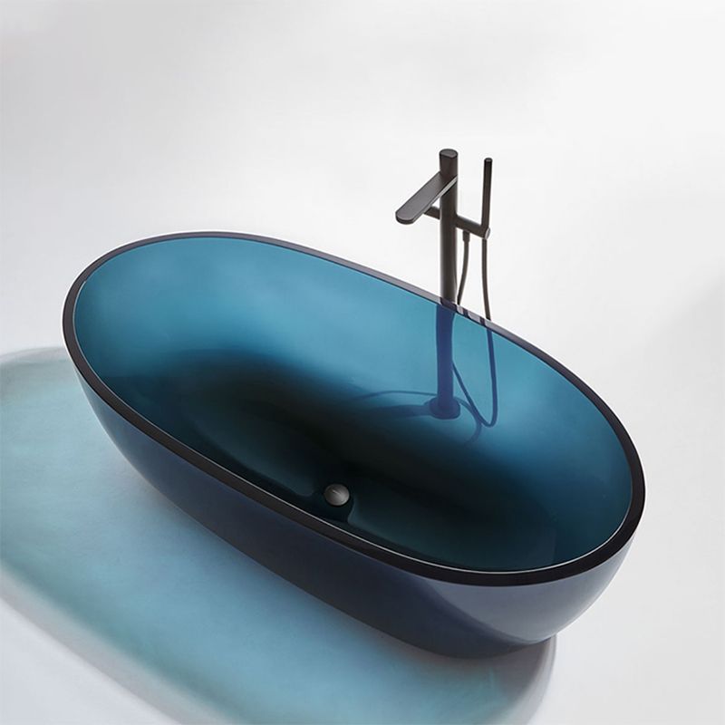Acrylic Oval Freestanding Bath Modern 22.04-inch Tall Soaking Bathtub Clearhalo &#39;Bathroom Remodel &amp; Bathroom Fixtures&#39; &#39;Bathtubs&#39; &#39;Home Improvement&#39; &#39;home_improvement&#39; &#39;home_improvement_bathtubs&#39; &#39;Showers &amp; Bathtubs&#39; 1200x1200_2abf715e-50e2-4c37-bd9c-8cc54968e947