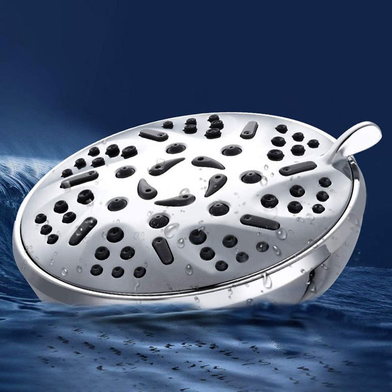 Round Fixed Shower Head Adjustable Spray Pattern Wall-Mount Showerhead Clearhalo 'Bathroom Remodel & Bathroom Fixtures' 'Home Improvement' 'home_improvement' 'home_improvement_shower_heads' 'Shower Heads' 'shower_heads' 'Showers & Bathtubs Plumbing' 'Showers & Bathtubs' 1200x1200_2ace1ce6-61ab-4ae5-bb93-7da3a9d56021