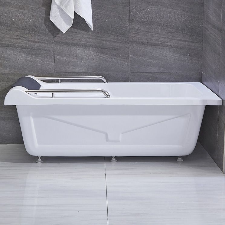 Modern Rectangular Soaking Bathtub Acrylic Stand Alone White Bath Clearhalo 'Bathroom Remodel & Bathroom Fixtures' 'Bathtubs' 'Home Improvement' 'home_improvement' 'home_improvement_bathtubs' 'Showers & Bathtubs' 1200x1200_2ae1f85c-3c36-43ed-8ca8-4c37961868fc
