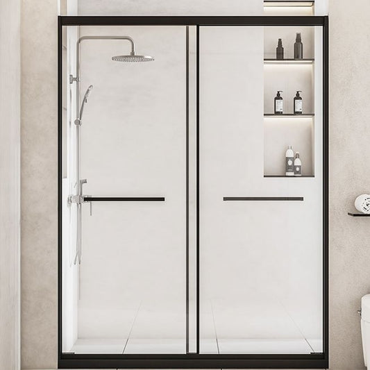 Framed Shower Bath Door Transparent Scratch Resistant Shower Door Clearhalo 'Bathroom Remodel & Bathroom Fixtures' 'Home Improvement' 'home_improvement' 'home_improvement_shower_tub_doors' 'Shower and Tub Doors' 'shower_tub_doors' 'Showers & Bathtubs' 1200x1200_2ae4ef76-1732-4c8f-840f-7faf9216cd86