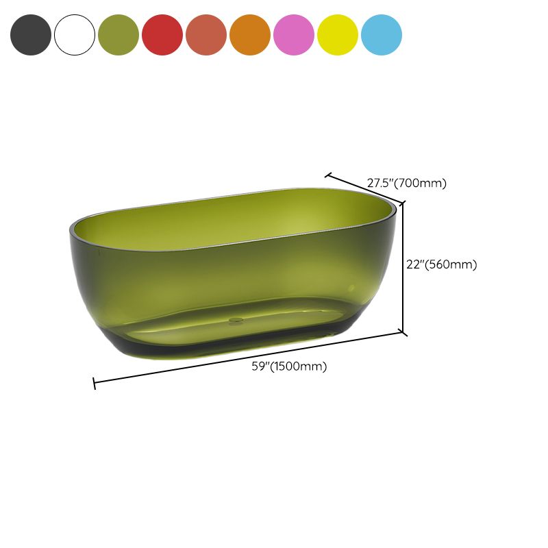 Oval Soaking Bathtub Freestanding Antique Finish Modern Bath Tub Clearhalo 'Bathroom Remodel & Bathroom Fixtures' 'Bathtubs' 'Home Improvement' 'home_improvement' 'home_improvement_bathtubs' 'Showers & Bathtubs' 1200x1200_2ae610c9-8224-4eff-8729-fd98c9ca18b6