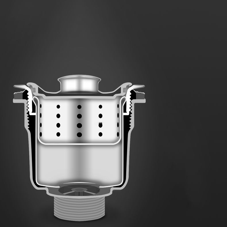 Rectangle Stainless Steel Sink Kitchen Sink with Drain Assembly(Not Including Faucet) Clearhalo 'Home Improvement' 'home_improvement' 'home_improvement_kitchen_sinks' 'Kitchen Remodel & Kitchen Fixtures' 'Kitchen Sinks & Faucet Components' 'Kitchen Sinks' 'kitchen_sinks' 1200x1200_2b08849e-a4c9-4d18-9fba-fc6c860952e3