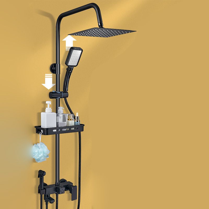 Shower System Wall Mount Adjustable Spray Pattern Shower Arm Shower Set with Shower Hose Clearhalo 'Bathroom Remodel & Bathroom Fixtures' 'Home Improvement' 'home_improvement' 'home_improvement_shower_faucets' 'Shower Faucets & Systems' 'shower_faucets' 'Showers & Bathtubs Plumbing' 'Showers & Bathtubs' 1200x1200_2b0d1718-cabf-4410-8640-90378a1a4ffc