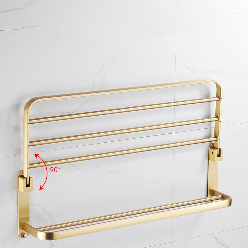 Modern Gold Bathroom Accessory Kit Towel Bar Bath Shelf Bath Hardware Set Clearhalo 'Bathroom Hardware Sets' 'Bathroom Hardware' 'Bathroom Remodel & Bathroom Fixtures' 'bathroom_hardware_sets' 'Home Improvement' 'home_improvement' 'home_improvement_bathroom_hardware_sets' 1200x1200_2b0f156b-176a-47a8-b461-318ee69a5821