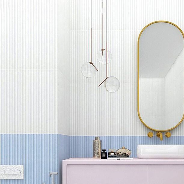 Rectangular Solid Color Tile Modern Straight Edge Matte Wall Tile ...