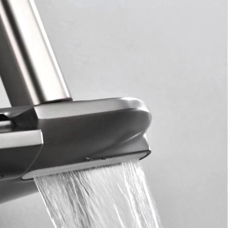 Modern Shower Set Brass Adjustable Spray Pattern Wall Mounted Shower Combo Clearhalo 'Bathroom Remodel & Bathroom Fixtures' 'Home Improvement' 'home_improvement' 'home_improvement_shower_faucets' 'Shower Faucets & Systems' 'shower_faucets' 'Showers & Bathtubs Plumbing' 'Showers & Bathtubs' 1200x1200_2b2523bb-4432-4c9e-b5c9-b23c011ee6b8