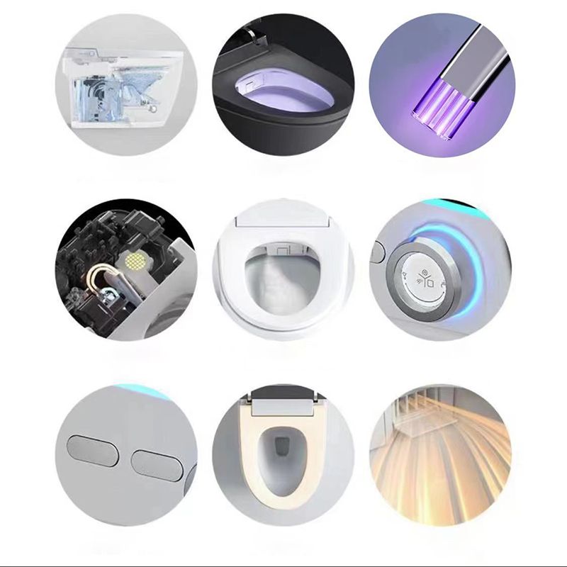 Polished Finish ABS Toilet Siphon Jet Contemporary Toilet Bowl with Heated Seat Clearhalo 'Bathroom Remodel & Bathroom Fixtures' 'Home Improvement' 'home_improvement' 'home_improvement_toilets' 'Toilets & Bidets' 'Toilets' 1200x1200_2b31faaf-c02c-4402-9e6c-4abbc9c50d04