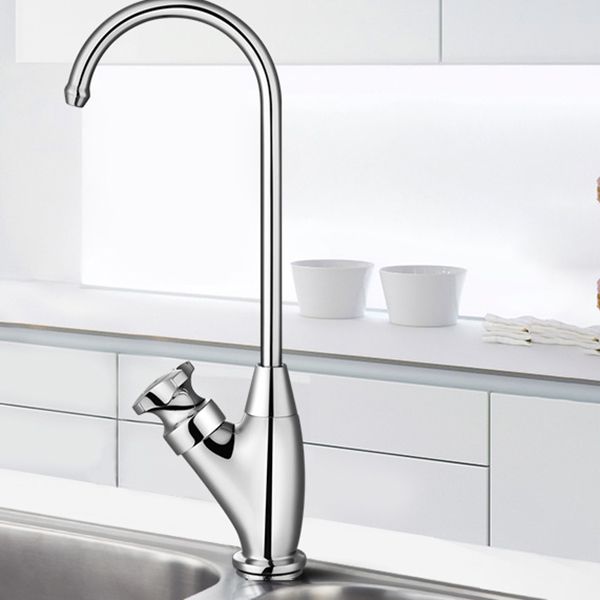Gooseneck Kitchen Sink Faucet Swivel Spout Drinking Water Dispenser Clearhalo 'Home Improvement' 'home_improvement' 'home_improvement_kitchen_faucets' 'Kitchen Faucets' 'Kitchen Remodel & Kitchen Fixtures' 'Kitchen Sinks & Faucet Components' 'kitchen_faucets' 1200x1200_2b4c7d5b-47ae-4b02-92dc-e8381afe1939