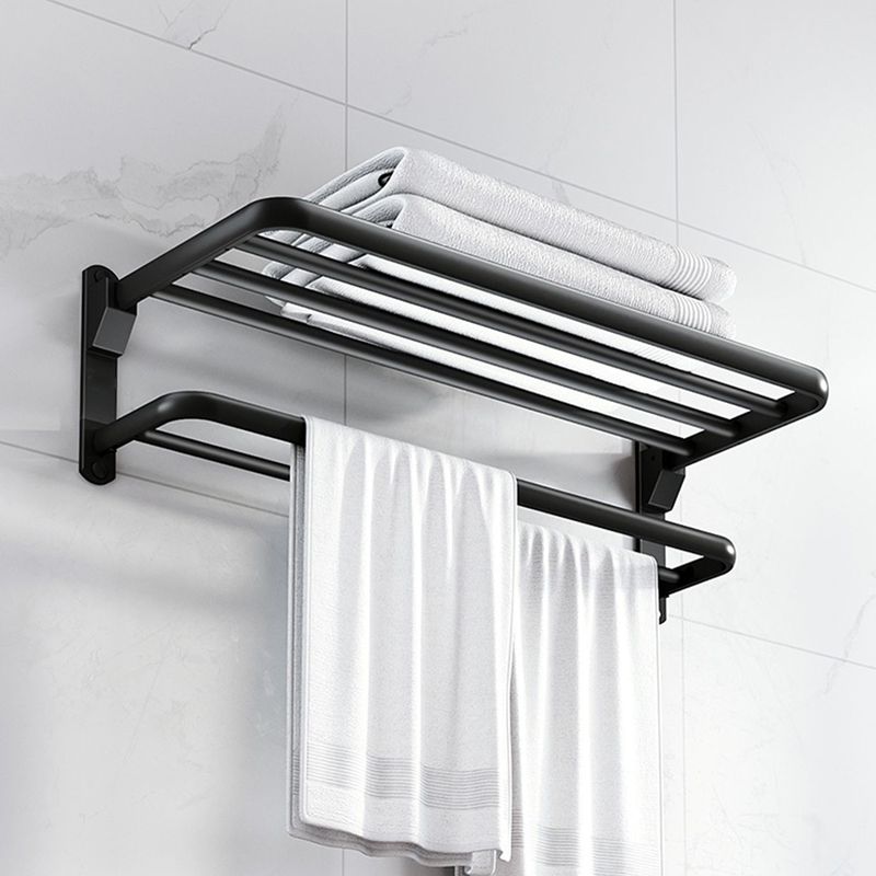 Aluminum Modern 7-Piece Bathroom Accessory Set Black Bathroom Hardware Clearhalo 'Bathroom Hardware Sets' 'Bathroom Hardware' 'Bathroom Remodel & Bathroom Fixtures' 'bathroom_hardware_sets' 'Home Improvement' 'home_improvement' 'home_improvement_bathroom_hardware_sets' 1200x1200_2b4f1302-234d-4633-80ec-36bf26aa7391