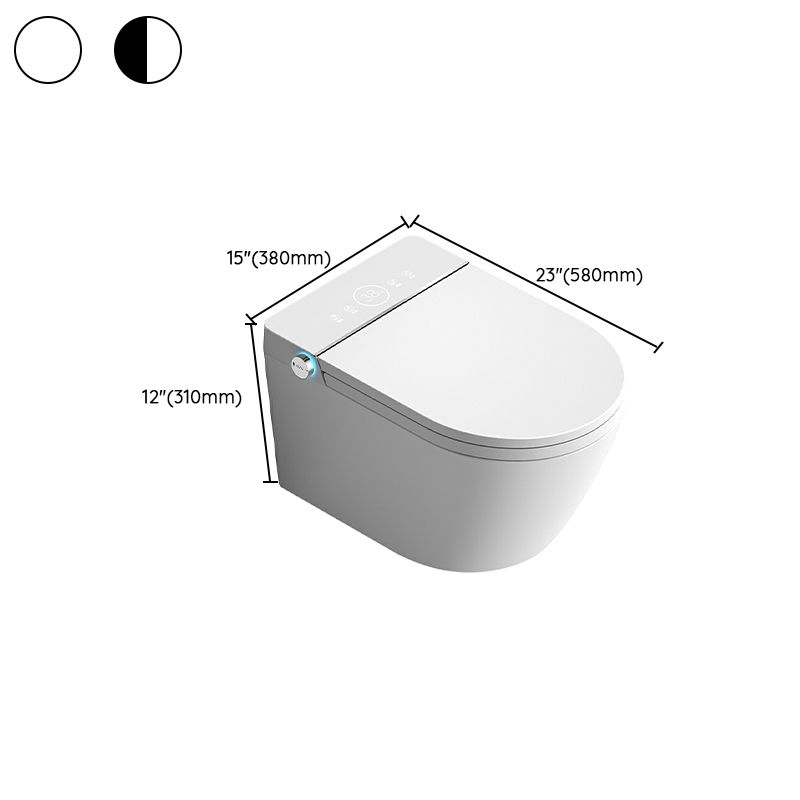 Modern Elongated Stain Resistant Wall Mounted Bidet with Temperature Control Clearhalo 'Bathroom Remodel & Bathroom Fixtures' 'Bidets' 'Home Improvement' 'home_improvement' 'home_improvement_bidets' 'Toilets & Bidets' 1200x1200_2b4f361e-3341-48ef-ba7a-b78535fa5c37