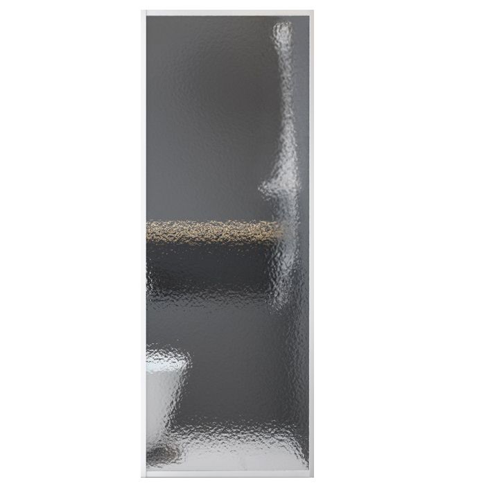 Fixed Semi Partition Shower Screen Black Full Frame Tempered Glass Shower Door Clearhalo 'Bathroom Remodel & Bathroom Fixtures' 'Home Improvement' 'home_improvement' 'home_improvement_shower_tub_doors' 'Shower and Tub Doors' 'shower_tub_doors' 'Showers & Bathtubs' 1200x1200_2b5000a4-876b-4744-b370-3019fc29c7f3
