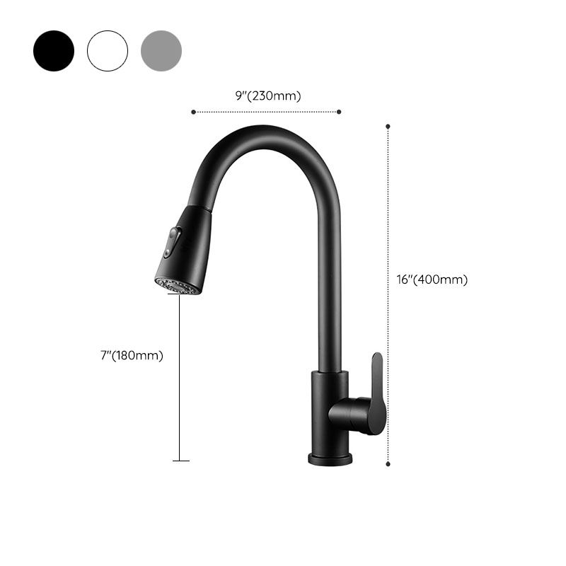 Pull Out Kitchen Faucet Single Handle Faucet with Pull Out Sprayer Clearhalo 'Home Improvement' 'home_improvement' 'home_improvement_kitchen_faucets' 'Kitchen Faucets' 'Kitchen Remodel & Kitchen Fixtures' 'Kitchen Sinks & Faucet Components' 'kitchen_faucets' 1200x1200_2b940ef6-9883-4373-adea-3c7f52d970be