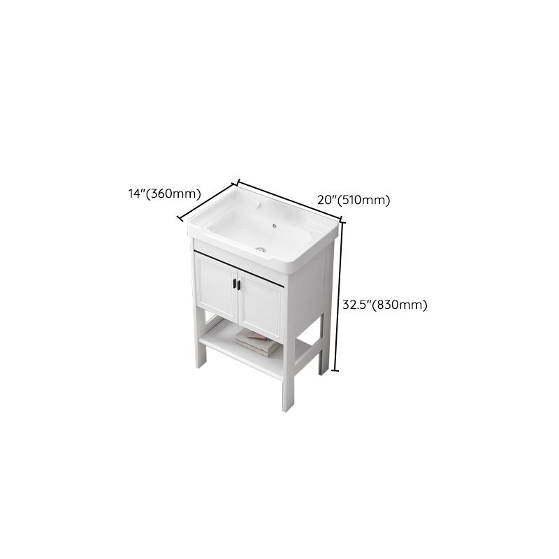 Freestanding Bathroom Sink Vanity Glam Single-Sink Bathroom Vanity Clearhalo 'Bathroom Remodel & Bathroom Fixtures' 'Bathroom Vanities' 'bathroom_vanities' 'Home Improvement' 'home_improvement' 'home_improvement_bathroom_vanities' 1200x1200_2bb4f611-13f4-4708-913c-8ee78e46f979