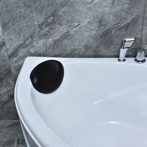 Corner Soaking Acrylic Bathtub Antique Finish Back to Wall Bath Tub Clearhalo 'Bathroom Remodel & Bathroom Fixtures' 'Bathtubs' 'Home Improvement' 'home_improvement' 'home_improvement_bathtubs' 'Showers & Bathtubs' 1200x1200_2bc16158-9fcb-47a5-89cb-447db3232900