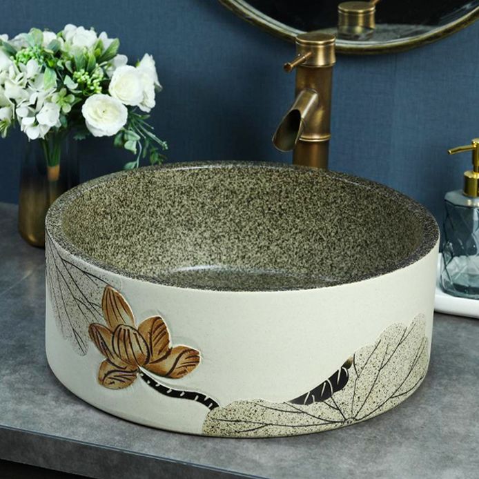 Porcelain Vessel Bathroom Sink Modern No Craftsmanship Vessel Bathroom Sink Only Clearhalo 'Bathroom Remodel & Bathroom Fixtures' 'Bathroom Sinks & Faucet Components' 'Bathroom Sinks' 'bathroom_sink' 'Home Improvement' 'home_improvement' 'home_improvement_bathroom_sink' 1200x1200_2bdd1036-6663-4e09-b200-6b31e71da5d3