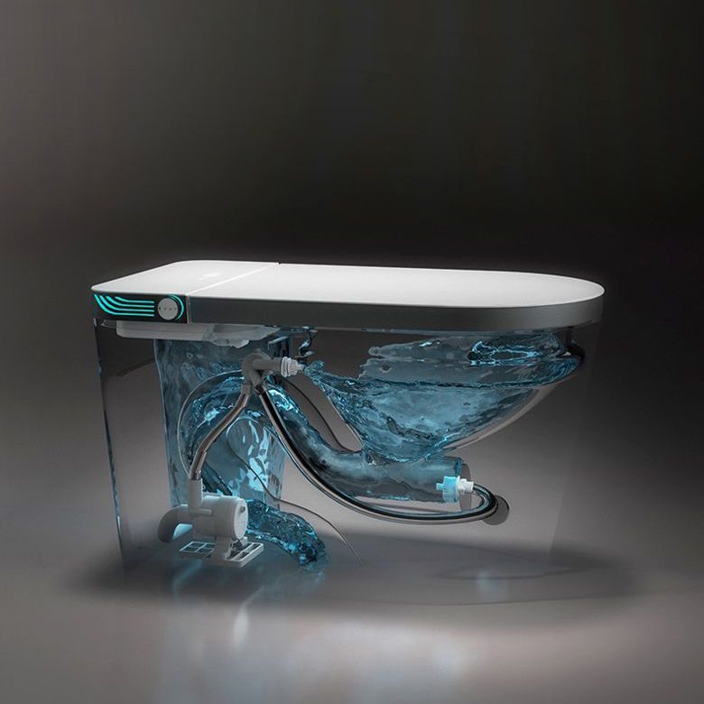 Modern Heated Seat Toilet Bowl Floor Mount Skirted Toilet with Toilet Seat Clearhalo 'Bathroom Remodel & Bathroom Fixtures' 'Home Improvement' 'home_improvement' 'home_improvement_toilets' 'Toilets & Bidets' 'Toilets' 1200x1200_2bee851d-00cf-4a28-b6cc-e1f777b96f43