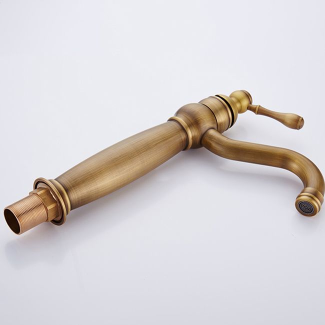 Circular Vessel Sink Bathroom Faucet Single Handle High Arc Vessel Faucet Clearhalo 'Bathroom Remodel & Bathroom Fixtures' 'Bathroom Sink Faucets' 'Bathroom Sinks & Faucet Components' 'bathroom_sink_faucets' 'Home Improvement' 'home_improvement' 'home_improvement_bathroom_sink_faucets' 1200x1200_2bf92bda-3a48-45ed-ab6a-8a3a838ed52a