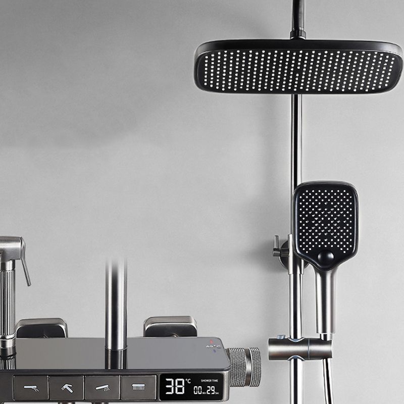 Shower Trim Square Massage Jet Handheld Shower Head Shower System Clearhalo 'Bathroom Remodel & Bathroom Fixtures' 'Home Improvement' 'home_improvement' 'home_improvement_shower_faucets' 'Shower Faucets & Systems' 'shower_faucets' 'Showers & Bathtubs Plumbing' 'Showers & Bathtubs' 1200x1200_2c0afef6-c9e1-4f97-9460-d2ec30f56a0d