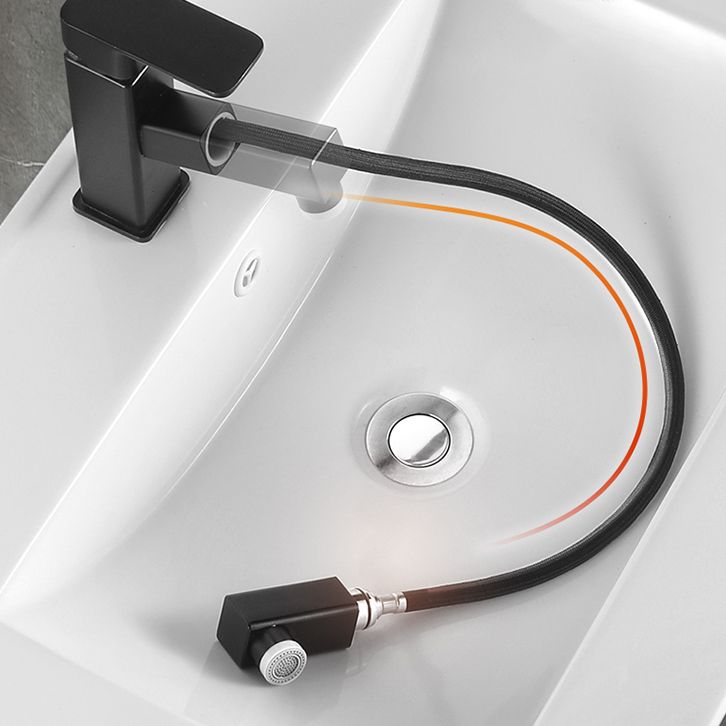 Rectangular Bathroom Vanity Single-Sink Modern Ceramic Wall Mount Vanity Set Clearhalo 'Bathroom Remodel & Bathroom Fixtures' 'Bathroom Vanities' 'bathroom_vanities' 'Home Improvement' 'home_improvement' 'home_improvement_bathroom_vanities' 1200x1200_2c22d922-5fc8-4c97-8713-050e117a9900