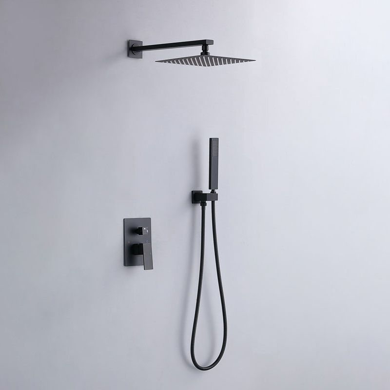 Modern Shower Head Combo Brass Wall Mounted Adjustable Water Flow Shower Trim Clearhalo 'Bathroom Remodel & Bathroom Fixtures' 'Home Improvement' 'home_improvement' 'home_improvement_shower_faucets' 'Shower Faucets & Systems' 'shower_faucets' 'Showers & Bathtubs Plumbing' 'Showers & Bathtubs' 1200x1200_2c2b2509-1bd8-44f0-a2fa-4793706d2126