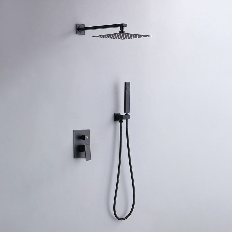 Modern Shower Head Combo Brass Wall Mounted Adjustable Water Flow Shower Trim Clearhalo 'Bathroom Remodel & Bathroom Fixtures' 'Home Improvement' 'home_improvement' 'home_improvement_shower_faucets' 'Shower Faucets & Systems' 'shower_faucets' 'Showers & Bathtubs Plumbing' 'Showers & Bathtubs' 1200x1200_2c2b2509-1bd8-44f0-a2fa-4793706d2126