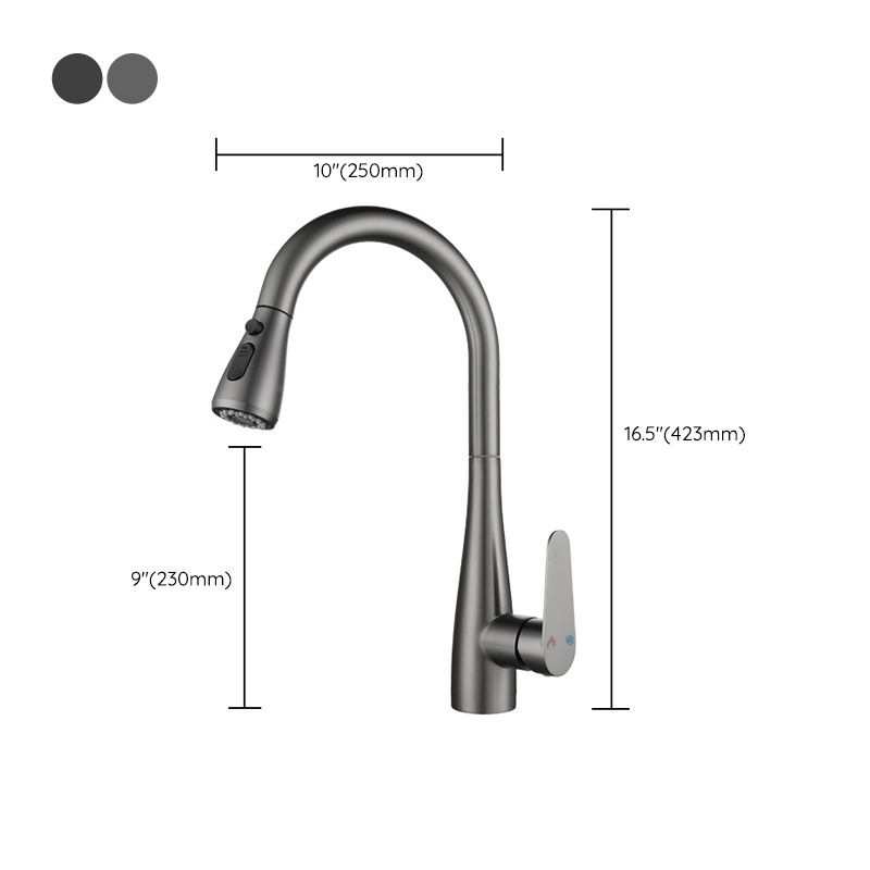 Modern Pot Filler Stainless Steel Pull down Faucet Swivel Spout Kitchen Bar Faucet Clearhalo 'Home Improvement' 'home_improvement' 'home_improvement_kitchen_faucets' 'Kitchen Faucets' 'Kitchen Remodel & Kitchen Fixtures' 'Kitchen Sinks & Faucet Components' 'kitchen_faucets' 1200x1200_2c420c37-6ffc-451b-b903-22b595174753