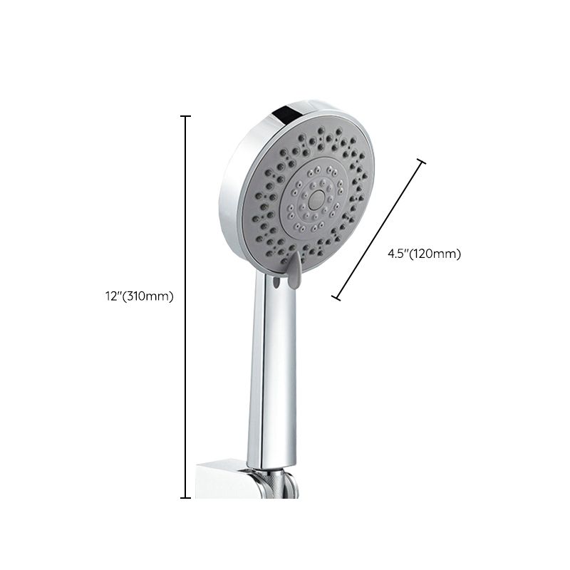 Modern Style Round Handheld Shower Bathroom Metal Wall Mounted Hand Shower Clearhalo 'Bathroom Remodel & Bathroom Fixtures' 'Home Improvement' 'home_improvement' 'home_improvement_shower_heads' 'Shower Heads' 'shower_heads' 'Showers & Bathtubs Plumbing' 'Showers & Bathtubs' 1200x1200_2c5afdce-9bcb-4dab-beef-8dd801df1674