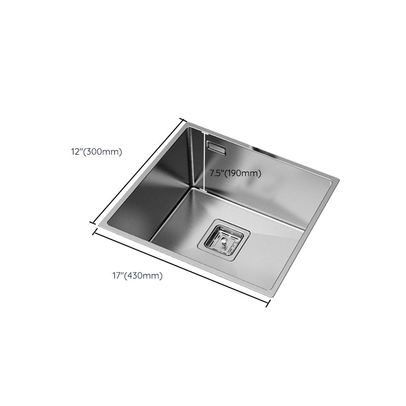 Modern Style Kitchen Sink Stainless Steel Corrosion Resistant Kitchen Sink Clearhalo 'Home Improvement' 'home_improvement' 'home_improvement_kitchen_sinks' 'Kitchen Remodel & Kitchen Fixtures' 'Kitchen Sinks & Faucet Components' 'Kitchen Sinks' 'kitchen_sinks' 1200x1200_2c81ff12-447d-4f86-99bd-ea57e4665e97