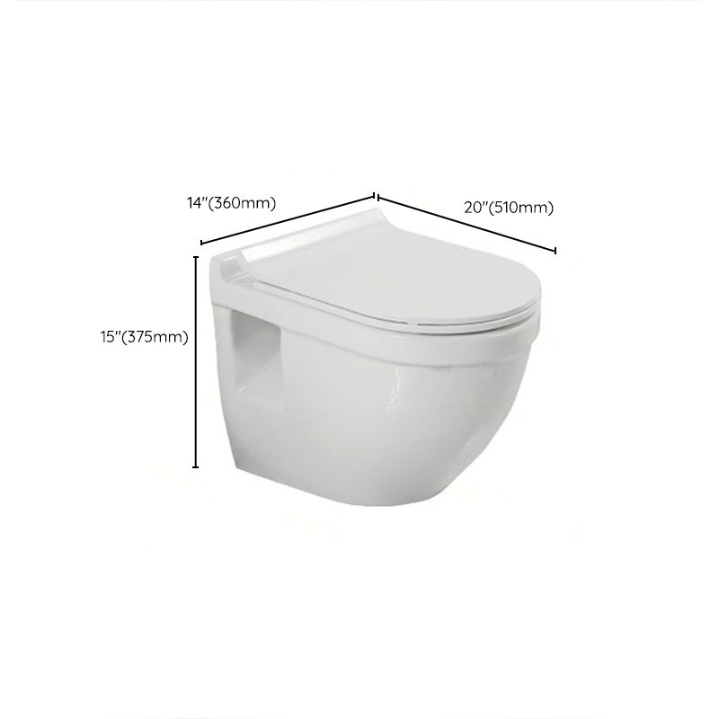 Modern Wall Hung Toilet One-Piece Urine Toilet with Seat for Washroom Clearhalo 'Bathroom Remodel & Bathroom Fixtures' 'Home Improvement' 'home_improvement' 'home_improvement_toilets' 'Toilets & Bidets' 'Toilets' 1200x1200_2c8826a6-14f3-4bca-94ec-438a83ccc24a