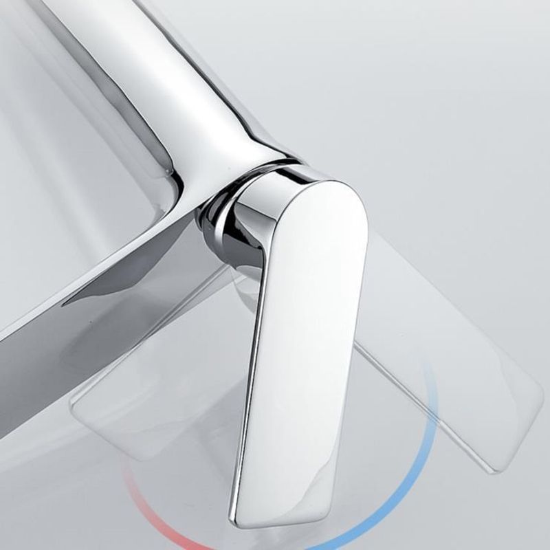 Glam Vessel Sink Faucet Brass Lever Handles with Water Hose Basin Lavatory Faucet Clearhalo 'Bathroom Remodel & Bathroom Fixtures' 'Bathroom Sink Faucets' 'Bathroom Sinks & Faucet Components' 'bathroom_sink_faucets' 'Home Improvement' 'home_improvement' 'home_improvement_bathroom_sink_faucets' 1200x1200_2c8b2d56-20ba-4d36-b293-760d453c7c5c