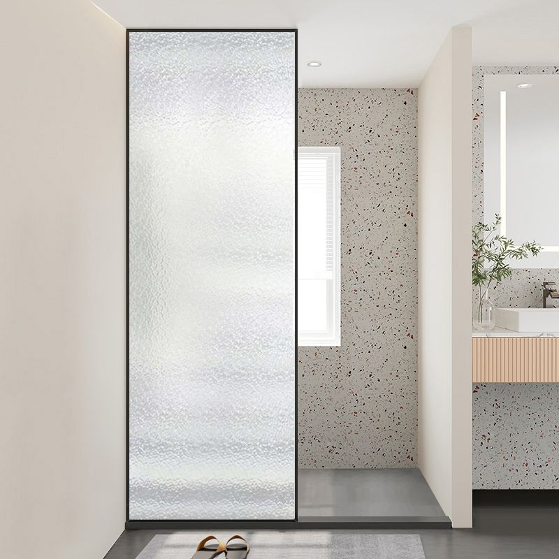 Metal and Glass Shower Bath Door Simple Inline Black Shower Door Clearhalo 'Bathroom Remodel & Bathroom Fixtures' 'Home Improvement' 'home_improvement' 'home_improvement_shower_tub_doors' 'Shower and Tub Doors' 'shower_tub_doors' 'Showers & Bathtubs' 1200x1200_2cbd2c91-fc68-4514-8fe6-7996fd5252fd