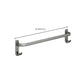 2-Piece Modern Bath Hardware Set in Aluminum Matte Gray Towel Bar Clearhalo 'Bathroom Hardware Sets' 'Bathroom Hardware' 'Bathroom Remodel & Bathroom Fixtures' 'bathroom_hardware_sets' 'Home Improvement' 'home_improvement' 'home_improvement_bathroom_hardware_sets' 1200x1200_2cc06ccc-afb3-481d-a5d9-0bddaaa206c2
