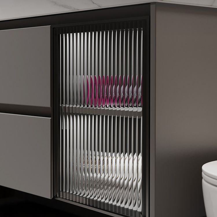 Modern Wall-Mounted Vanity Mirror Cabinet Sink Bathroom Vanity Cabinet Clearhalo 'Bathroom Remodel & Bathroom Fixtures' 'Bathroom Vanities' 'bathroom_vanities' 'Home Improvement' 'home_improvement' 'home_improvement_bathroom_vanities' 1200x1200_2cda6fa0-b911-4dfc-930d-99bef9784657