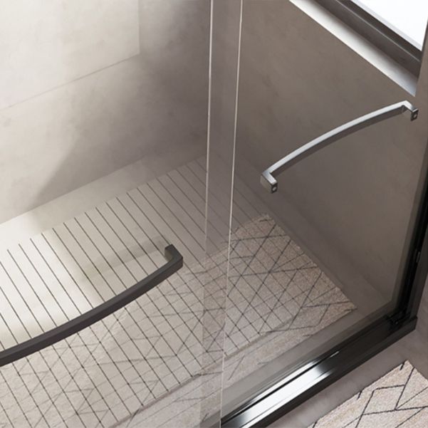 Semi Frameless Double Sliding Shower Door Tempered Glass Shower Screen Clearhalo 'Bathroom Remodel & Bathroom Fixtures' 'Home Improvement' 'home_improvement' 'home_improvement_shower_tub_doors' 'Shower and Tub Doors' 'shower_tub_doors' 'Showers & Bathtubs' 1200x1200_2ce9c222-15a9-4f0f-8487-e8836ca37107