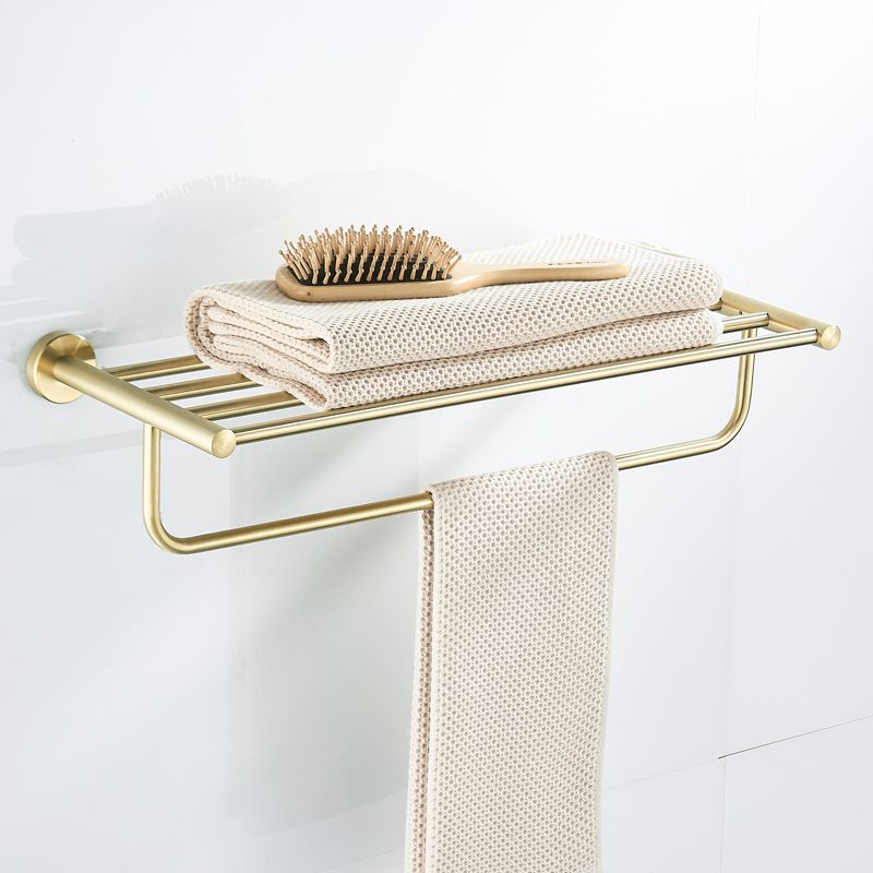 Traditional Brushed Brass Bathroom Accessory As Individual Or As a Set in Metal Clearhalo 'Bathroom Hardware Sets' 'Bathroom Hardware' 'Bathroom Remodel & Bathroom Fixtures' 'bathroom_hardware_sets' 'Home Improvement' 'home_improvement' 'home_improvement_bathroom_hardware_sets' 1200x1200_2d14b0c8-e8a3-4adc-9e68-199bfc596bbd