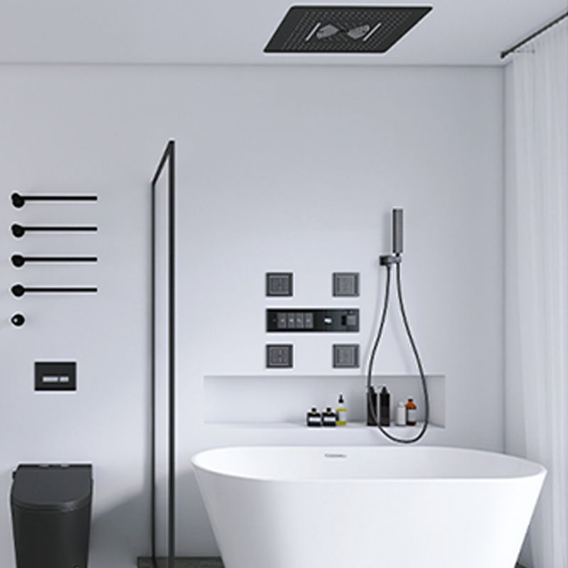 Shower Set All Copper into The Wall Concealed Digital Display Shower Set Clearhalo 'Bathroom Remodel & Bathroom Fixtures' 'Home Improvement' 'home_improvement' 'home_improvement_shower_faucets' 'Shower Faucets & Systems' 'shower_faucets' 'Showers & Bathtubs Plumbing' 'Showers & Bathtubs' 1200x1200_2d2c2ebb-0f54-47bc-88ad-d0319711f548