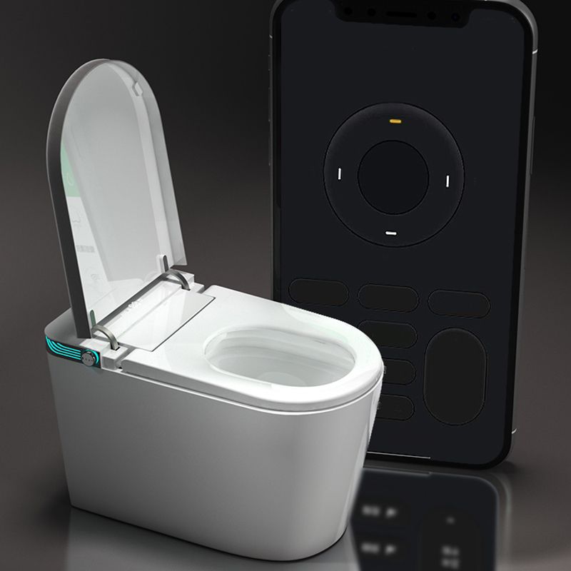 White Finish Elongated Floor Mount Bidet with Foot Sensor and Heated Seat Clearhalo 'Bathroom Remodel & Bathroom Fixtures' 'Bidets' 'Home Improvement' 'home_improvement' 'home_improvement_bidets' 'Toilets & Bidets' 1200x1200_2d32cee9-af68-4f83-92c1-decdf9ab095b