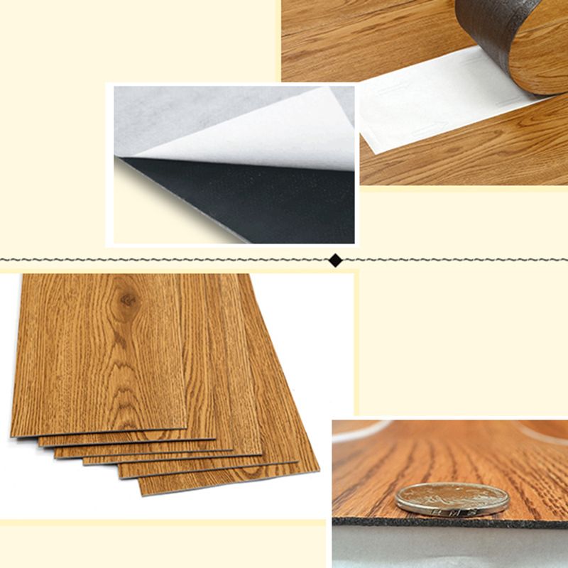 Rectangle PVC Flooring Peel and Stick Smooth Wood Look Vinyl Flooring Clearhalo 'Flooring 'Home Improvement' 'home_improvement' 'home_improvement_vinyl_flooring' 'Vinyl Flooring' 'vinyl_flooring' Walls and Ceiling' 1200x1200_2d4114f2-4d6a-47fe-b9c4-e3c93462913c
