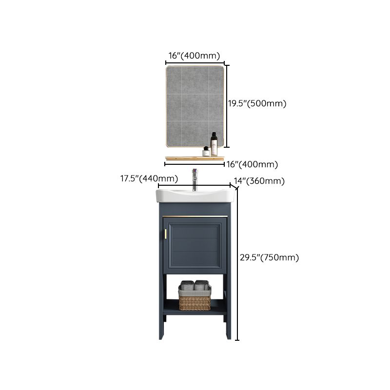 Glam Freestanding Bathroom Sink Vanity Single-Sink Bathroom Vanity Set Clearhalo 'Bathroom Remodel & Bathroom Fixtures' 'Bathroom Vanities' 'bathroom_vanities' 'Home Improvement' 'home_improvement' 'home_improvement_bathroom_vanities' 1200x1200_2d4d02c8-96fd-49ff-bf95-38e4ad983796