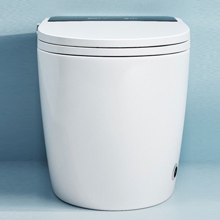 Foot Sensor Contemporary Ceramic White Elongated Smart Toilet Clearhalo 'Bathroom Remodel & Bathroom Fixtures' 'Bidets' 'Home Improvement' 'home_improvement' 'home_improvement_bidets' 'Toilets & Bidets' 1200x1200_2d5248c0-69d5-4562-985c-e40d914609a0
