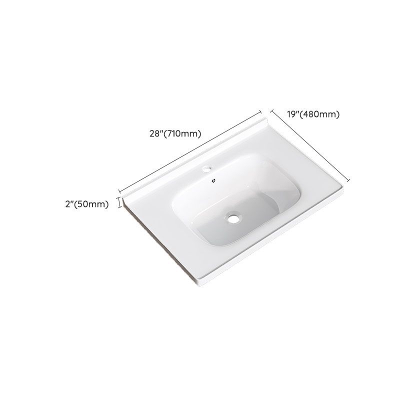 Modern Basin Sink Porcelain with Overflow Drop-in Bathroom Sink(Not Included Faucet) Clearhalo 'Bathroom Remodel & Bathroom Fixtures' 'Bathroom Sinks & Faucet Components' 'Bathroom Sinks' 'bathroom_sink' 'Home Improvement' 'home_improvement' 'home_improvement_bathroom_sink' 1200x1200_2d5a39ba-7c7c-4b2b-9653-6025fb80cb5b