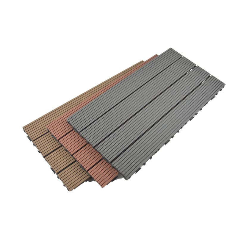 Wire Brushed Wood Floor Tile Click Lock Engineered Wood for Patio Garden Clearhalo 'Flooring 'Hardwood Flooring' 'hardwood_flooring' 'Home Improvement' 'home_improvement' 'home_improvement_hardwood_flooring' Walls and Ceiling' 1200x1200_2da94b6a-a6b2-4ba4-ab11-42a025d15f76