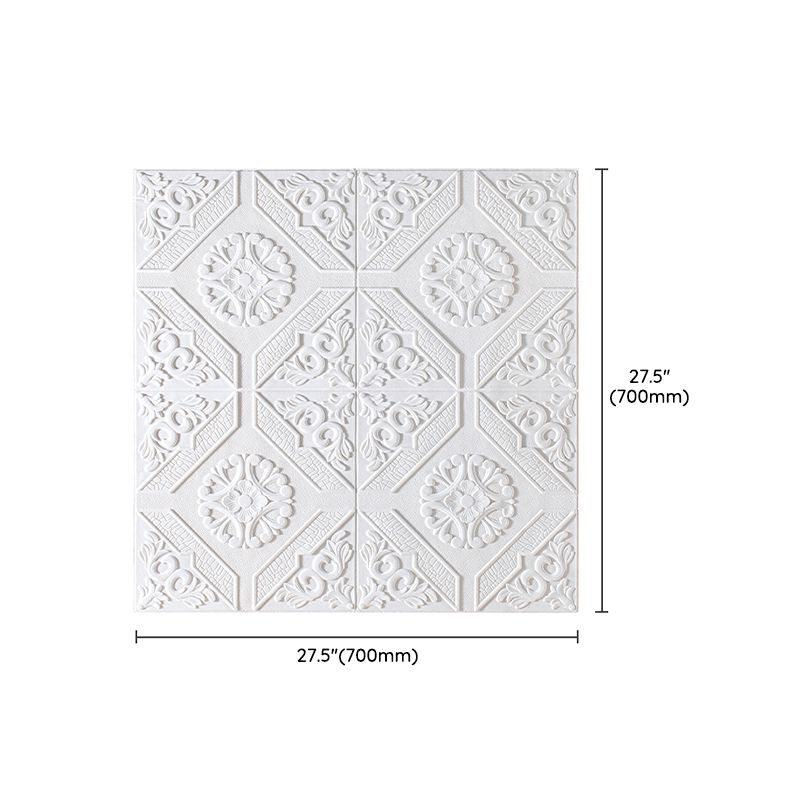Modern Style XPE Foam Wall Paneling Square 3D Relief Waterproof Wall Paneling Clearhalo 'Flooring 'Home Improvement' 'home_improvement' 'home_improvement_wall_paneling' 'Wall Paneling' 'wall_paneling' 'Walls & Ceilings' Walls and Ceiling' 1200x1200_2db8c922-f108-449a-af21-dbf3ec3ebbfd