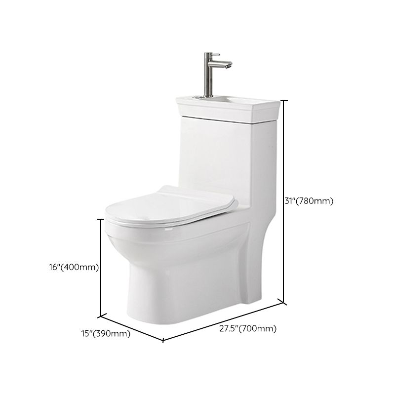 Contemporary Siphon Jet Flush Toilet Floor Mount One-Piece Toilet Urine Toilet Clearhalo 'Bathroom Remodel & Bathroom Fixtures' 'Home Improvement' 'home_improvement' 'home_improvement_toilets' 'Toilets & Bidets' 'Toilets' 1200x1200_2dcba1fd-db9d-4320-bf23-ad6698757180