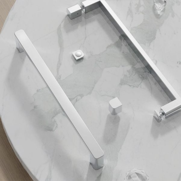 Modern Double Sliding Shower Door Frame Clear Metal Shower Bath Door Clearhalo 'Bathroom Remodel & Bathroom Fixtures' 'Home Improvement' 'home_improvement' 'home_improvement_shower_tub_doors' 'Shower and Tub Doors' 'shower_tub_doors' 'Showers & Bathtubs' 1200x1200_2def6a7b-ca07-44ae-a12e-07f32bea2b27