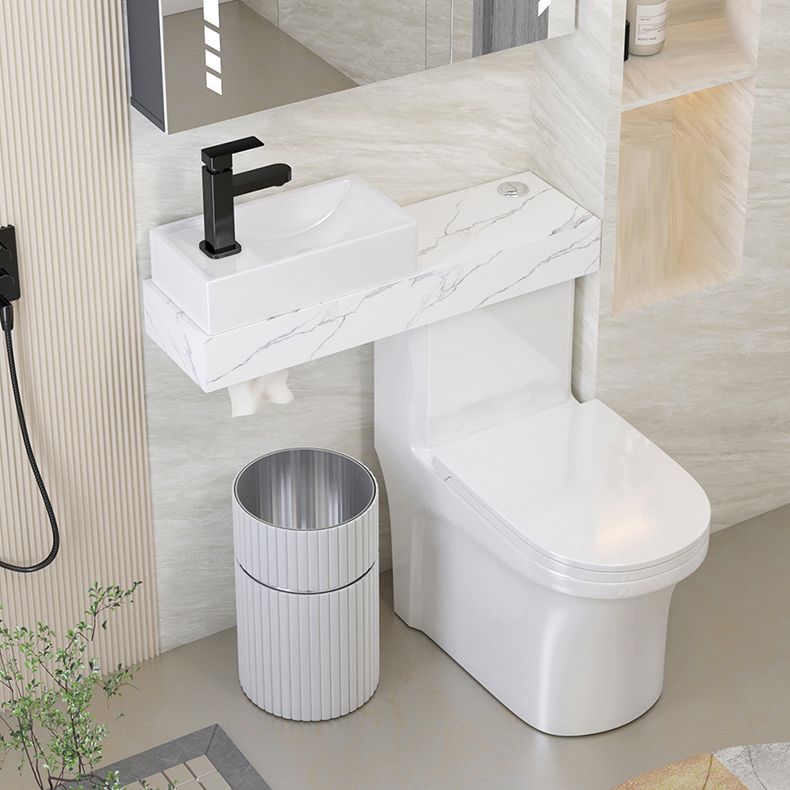 Contemporary Flush Toilet Floor Mount One-Piece Toilet Urine Toilet Clearhalo 'Bathroom Remodel & Bathroom Fixtures' 'Home Improvement' 'home_improvement' 'home_improvement_toilets' 'Toilets & Bidets' 'Toilets' 1200x1200_2dfd4e3e-b722-44ef-9ee3-c4fbc05340bd