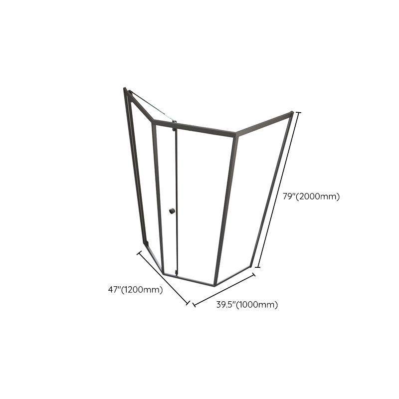 Single Sliding Shower Bath Door Tempered Glass Clear Shower Door Clearhalo 'Bathroom Remodel & Bathroom Fixtures' 'Home Improvement' 'home_improvement' 'home_improvement_shower_tub_doors' 'Shower and Tub Doors' 'shower_tub_doors' 'Showers & Bathtubs' 1200x1200_2e050c6b-5a47-476d-9dff-55832421d85e